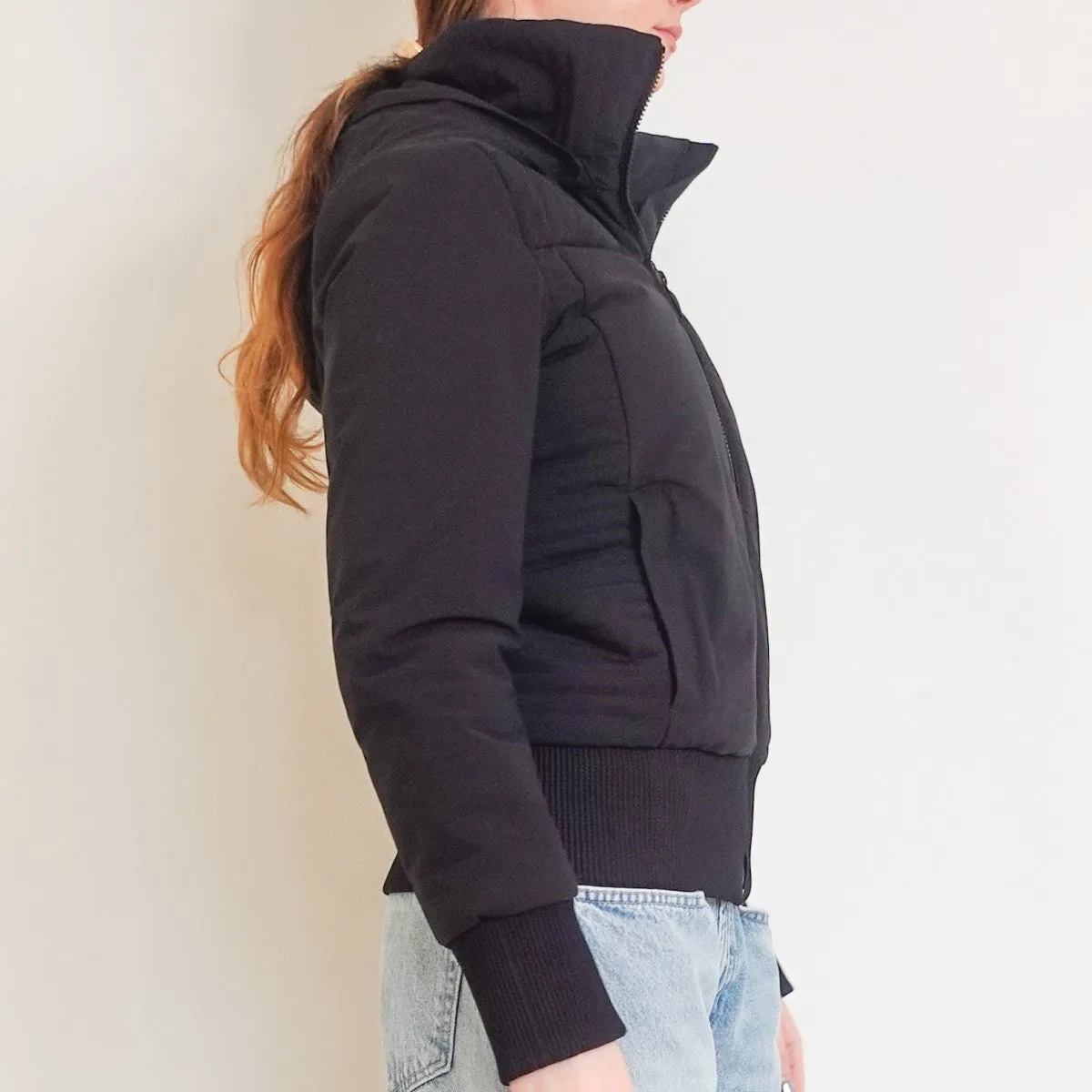 Black ski coat RRP £860