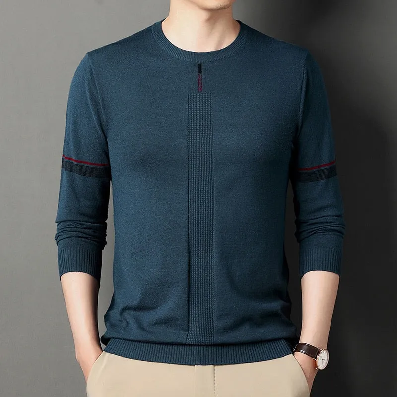 Fashion Casual Long-sleeved Knitted Slim Sweater Pullover