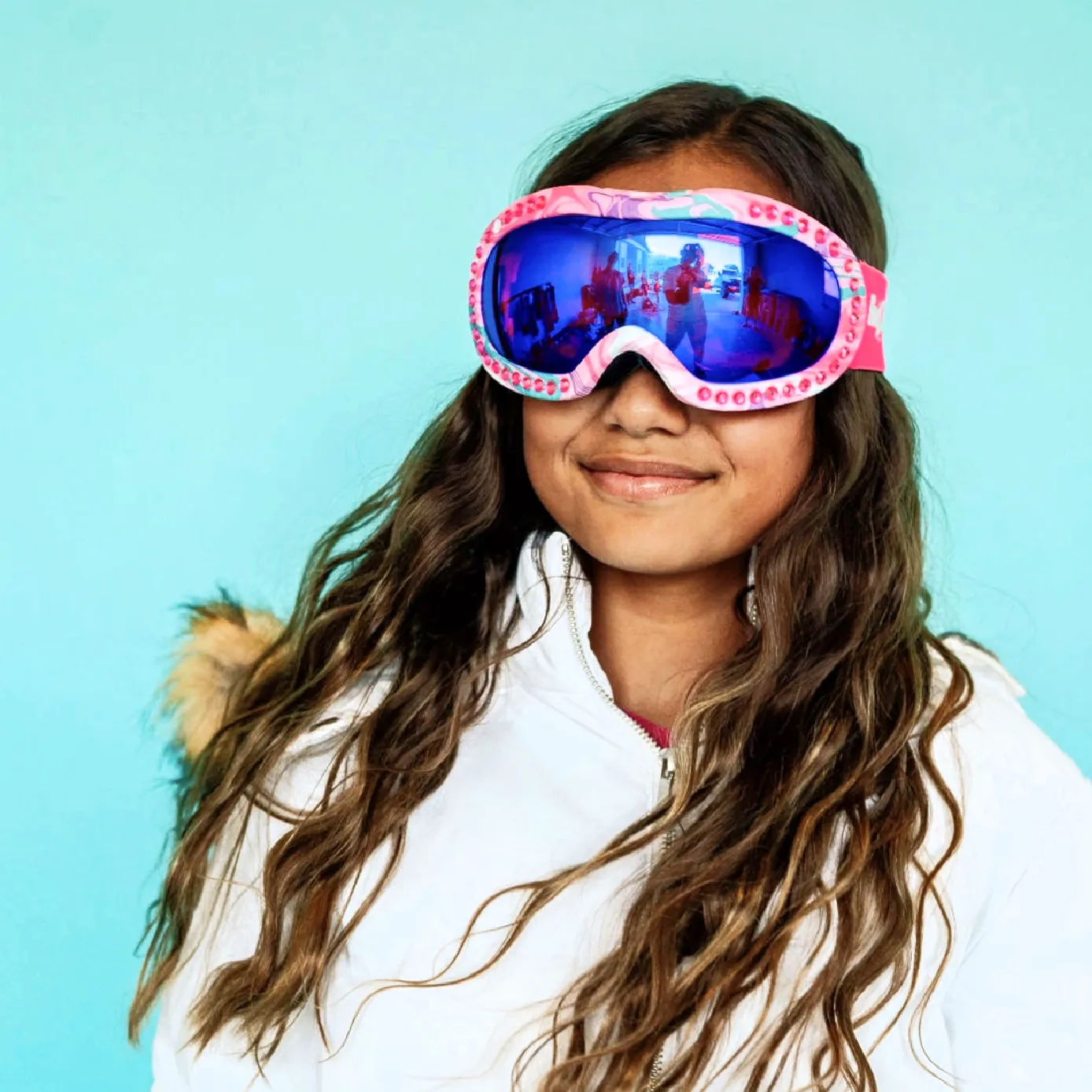 Kids Ski Goggles - Swirls of Taffy
