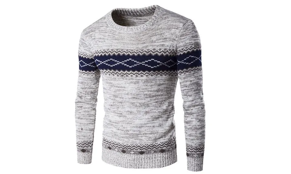 Knitted Long Sleeve Thick Keep Warm Bottoming Sweaters For Men