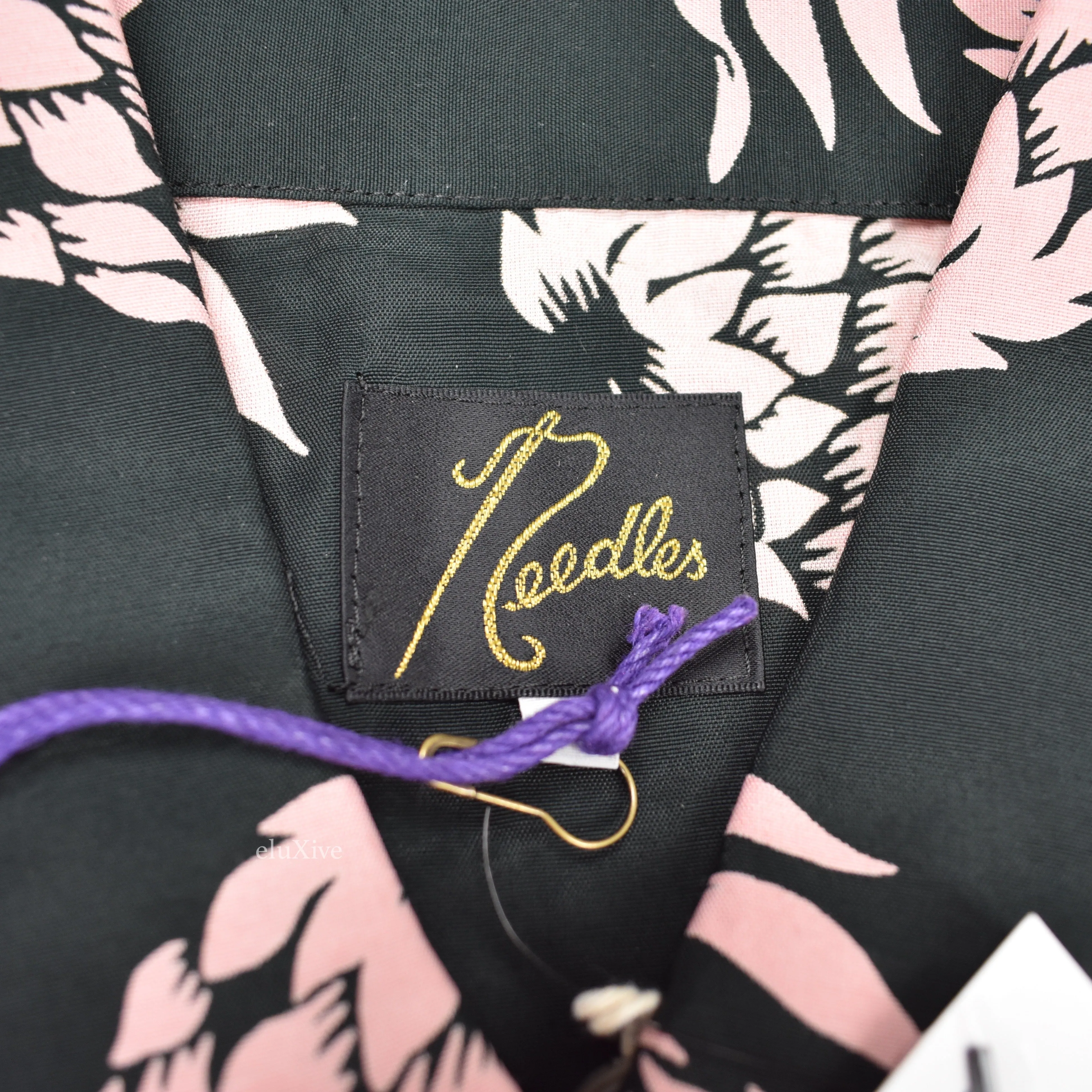 Needles - Black Pineapple Print Rayon Shirt
