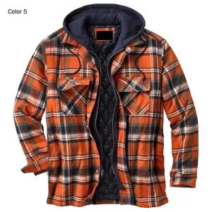 RECON GS2 Plaid thick lined shirt with hood