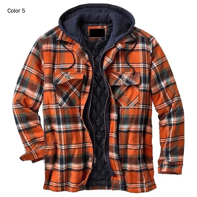 RECON GS2 Plaid thick lined shirt with hood