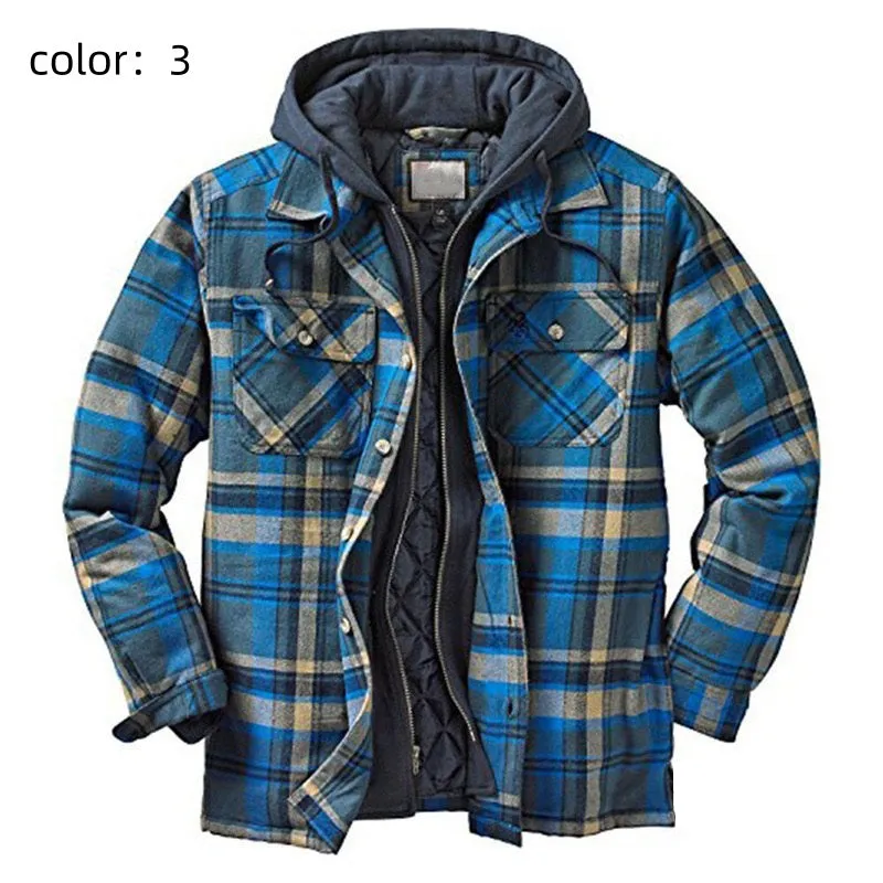 RECON GS2 Plaid thick lined shirt with hood